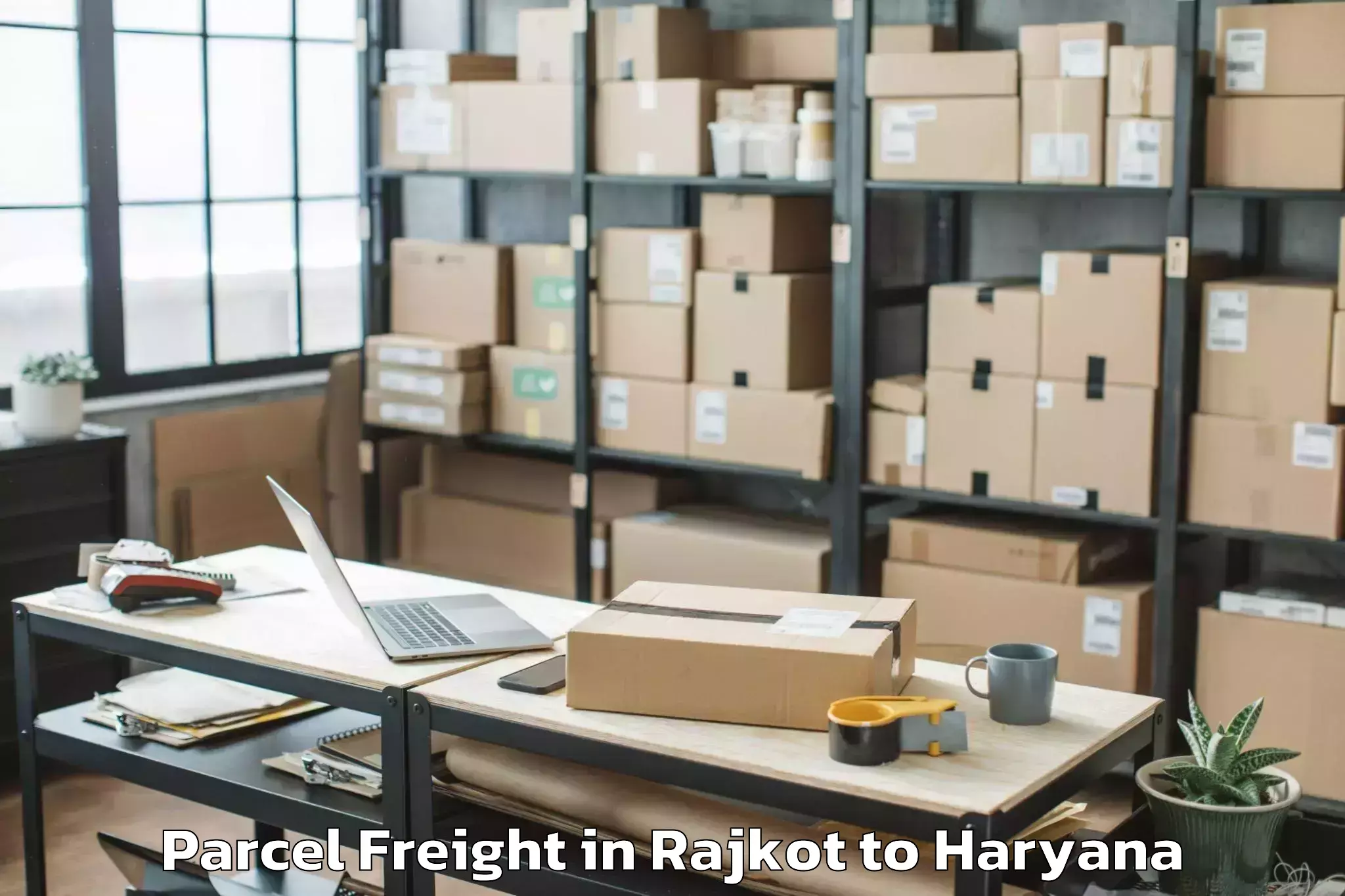 Efficient Rajkot to Israna Parcel Freight